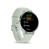 Garmin Venu 3S Silver Stainless Steel Bezel with Sage Gray Case GM-010-02785-51