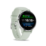 Garmin Venu 3S Silver Stainless Steel Bezel with Sage Gray Case GM-010-02785-51