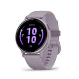 Garmin Vivoactive 5 Metallic Orchid Aluminum Bezel with Orchid Case and Silicone GM-010-02862-53