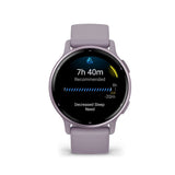 Garmin Vivoactive 5 Metallic Orchid Aluminum Bezel with Orchid Case and Silicone GM-010-02862-53