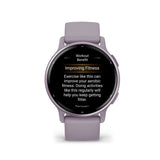 Garmin Vivoactive 5 Metallic Orchid Aluminum Bezel with Orchid Case and Silicone GM-010-02862-53