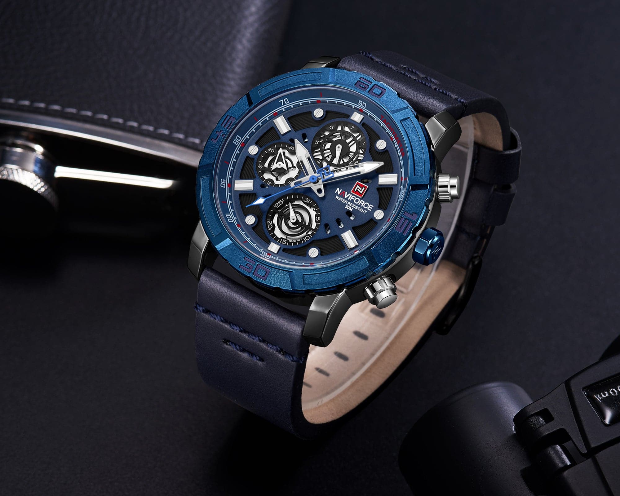 NAVIFORCE ANALOG NF9139 B/BE/BE QUARTZ MEN'S WATCH - H2 Hub Watches