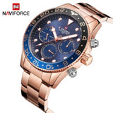 NAVIFORCE NF9147 RG/BE ROSE GOLD STAINLESS STEEL MEN'S WATCH