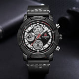 NAVIFORCE ANALOG NF9139 B/W/B QUARTZ MEN'S WATCH - H2 Hub Watches