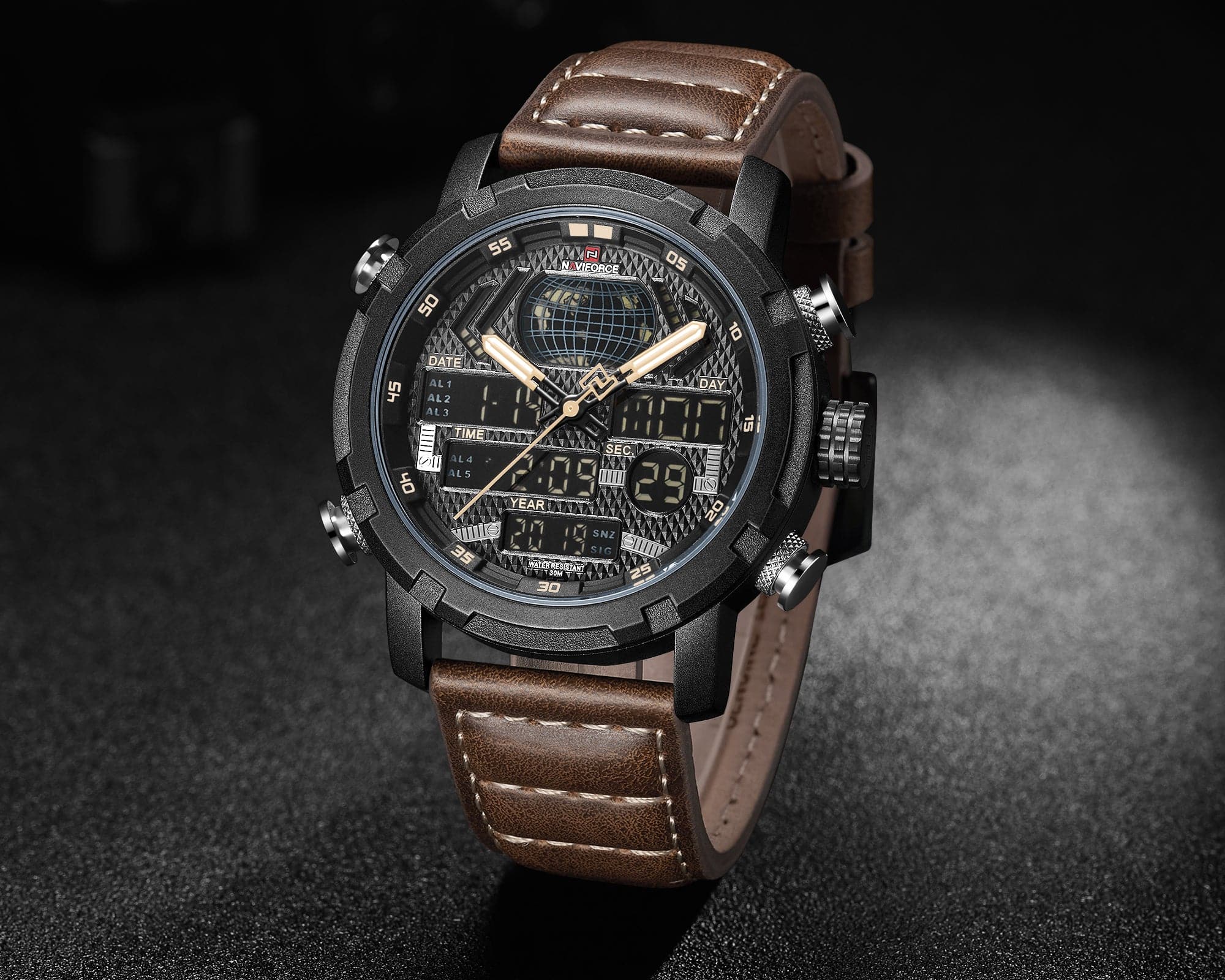 NAVIFORCE NF9160 B/Y/BN MEN'S WATCH - H2 Hub Watches