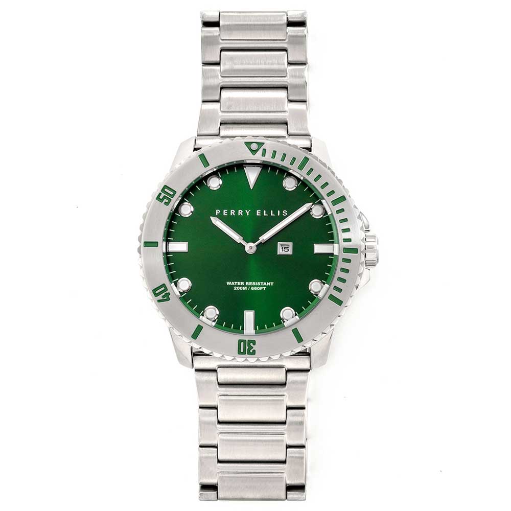 PERRY ELLIS DEEP DIVER STEEL 02003-02 MEN'S WATCH - H2 Hub Watches