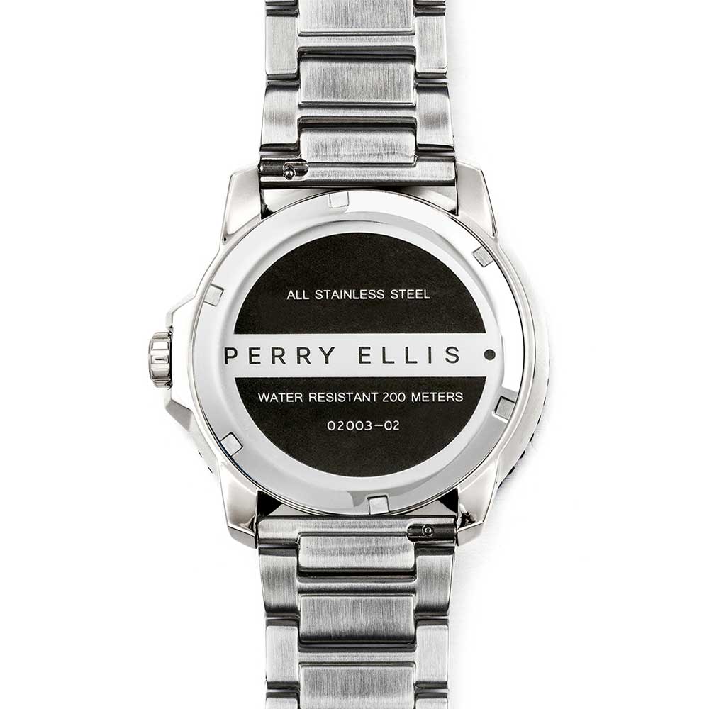 PERRY ELLIS DEEP DIVER STEEL 02003-02 MEN'S WATCH - H2 Hub Watches