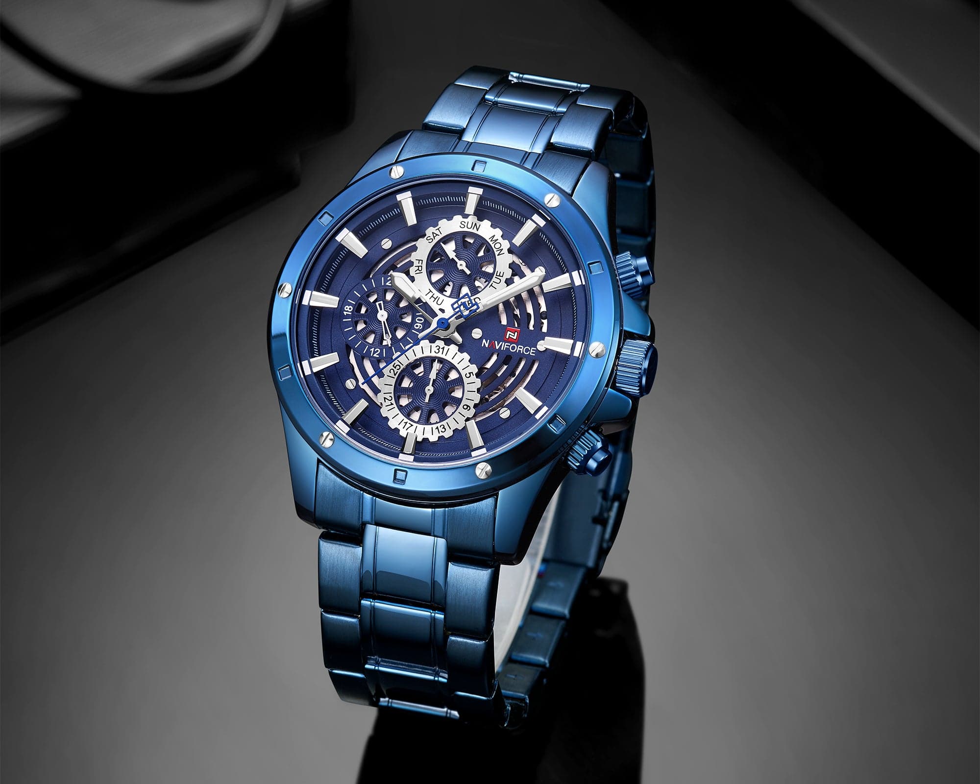 NAVIFORCE CHRONOGRAPH NF9149 BE/W/BE MEN'S WATCH - H2 Hub Watches