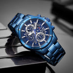NAVIFORCE CHRONOGRAPH NF9149 BE/W/BE MEN'S WATCH - H2 Hub Watches