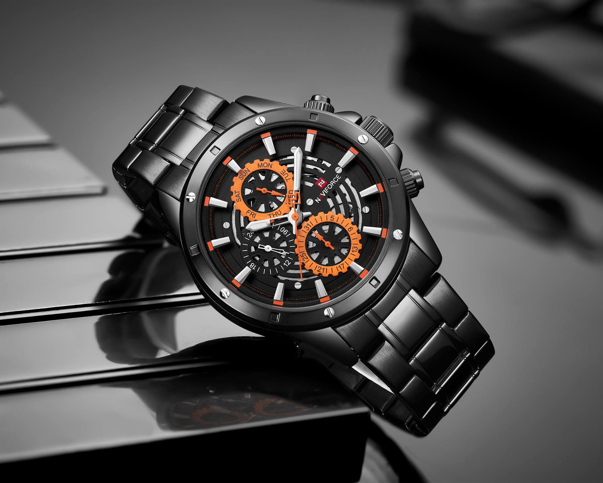 NAVIFORCE CHRONOGRAPH NF9149 B/O/B MEN'S WATCH - H2 Hub Watches
