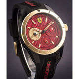 FERRARI REDREV 0830386 BLACK SILICONE STRAP MEN'S WATCH
