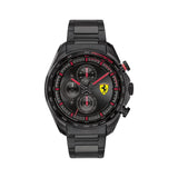 FERRARI SCUDERIA 0830654 SPEEDRACER BLACK STAINLESS STEEL MEN WATCH