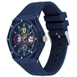 FERRARI SCUDERIA 0830788 BLUE RUBBER STRAP MEN'S WATCH