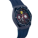 FERRARI SCUDERIA 0830788 BLUE RUBBER STRAP MEN'S WATCH