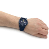 FERRARI SCUDERIA 0830788 BLUE RUBBER STRAP MEN'S WATCH