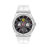 FERRARI SCUDERIA 0830789 ASPIRE CLEAR MEN'S WATCH