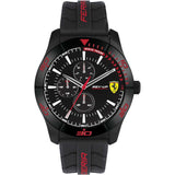 FERRARI SCUDERIA 0830809 BLACK SILICONE STRAP MEN'S WATCH