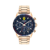 FERRARI SCUDERIA PILOT 0830819 ROSE GOLD STAINLESS STEEL MEN'S WATCH