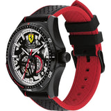 FERRARI SCUDERIA PILOTA EVO 0830837 BLACK LEATHER MEN WATCH