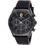 FERRARI SCUDERIA 0830839 PILOTA EVO BLACK STRAP MEN'S WATCH