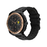 FERRARI SCUDERIA 0830867 ASPIRE BLACK LEATHER MEN'S WATCH