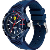 FERRARI SCUDERIA PISTA 0840039 BLUE SILICONE STRAP MEN'S WATCH