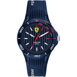 FERRARI SCUDERIA PISTA 0840039 BLUE SILICONE STRAP MEN'S WATCH