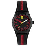 FERRARI RED REV 0860017 BLACK SILICONE KID'S WATCH