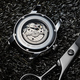 ARIES GOLD AUTOMATIC INFINUM EL TORO GOLD STAINLESS STEEL G 9005G G-S BLACK LEATHER STRAP MEN'S WATCH