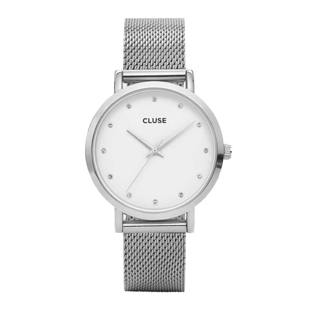 CLUSE LA BOHEME QUARTZ SILVER STAINLESS STEEL CL18301 MESH STRAP LADIES WATCH - H2 Hub Watches
