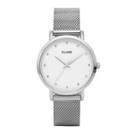 CLUSE LA BOHEME QUARTZ SILVER STAINLESS STEEL CL18301 MESH STRAP LADIES WATCH - H2 Hub Watches
