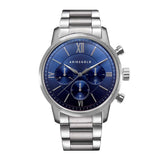 ARIES GOLD URBAN ETERNAL SILVER STAINLESS STEEL G 1027 S-BU MEN'S WATCH - H2 Hub Watches