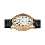 INGERSOLL DISCOVERY THE APSLEY AUTOMATIC GOLD STAINLESS STEEL 102702 BLACK LEATHER STRAP MEN'S WATCH - H2 Hub Watches