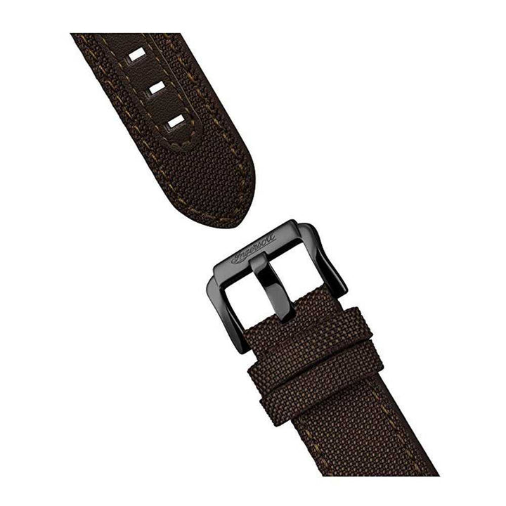INGERSOLL DISCOVERY THE APSLEY AUTOMATIC GREY STAINLESS STEEL 102803 BROWN NYLON STRAP MEN'S WATCH - H2 Hub Watches
