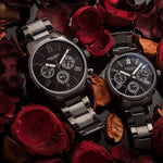 ARIES GOLD URBAN ETERNAL G 103 & B 103 BK-BK COUPLE'S WATCHES - H2 Hub Watches