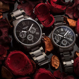 ARIES GOLD URBAN ETERNAL G 103 & B 103 BK-BK COUPLE'S WATCHES - H2 Hub Watches