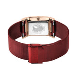 Bering Classic Red Dial And Mesh Strap Women Watch 10426-363-S