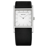 BERING 10426-400 CLASSIC BLACK LEATHER STRAP UNISEX WATCH