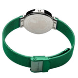 BERING 10X31-ANNIVERSARY1 GREEN STAINLESS STEEL MESH WOMEN WATCH