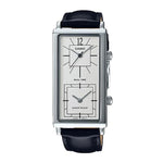 CASIO GENERAL LTP-E151L-7BDF QUARTZ SILVER STAINLESS STEEL BLACK LEATHER STRAP WOMEN'S WATCH - H2 Hub Watches
