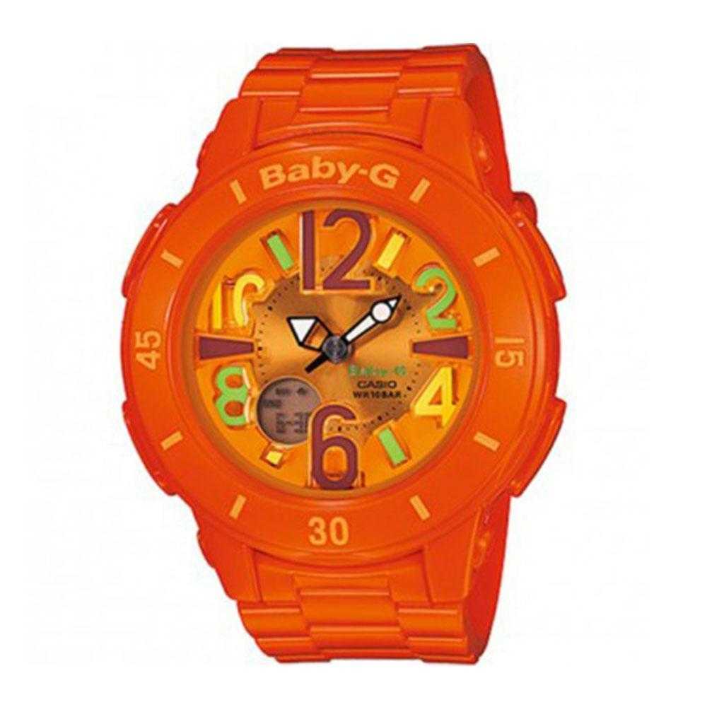 CASIO BABY-G BGA-171-4B2DR NEON ILLUMINATOR DIGITAL QUARTZ ORANGE RESIN WOMEN'S WATCH - H2 Hub Watches