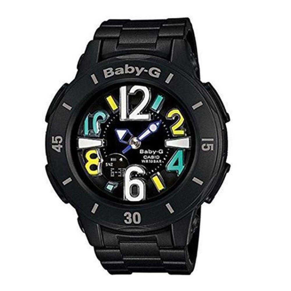 CASIO BABY-G BGA-171-1BDR NEON ILLUMINATOR DIGITAL QUARTZ BLACK RESIN WOMEN'S WATCH - H2 Hub Watches