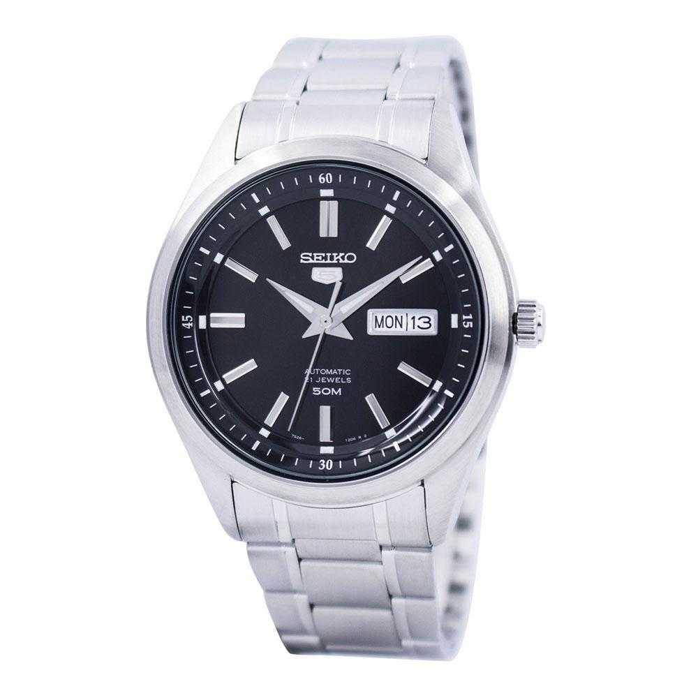 SEIKO 5 SNKN89K1 AUTOMATIC STAINLESS STEEL MEN'S SILVER WATCH - H2 Hub Watches