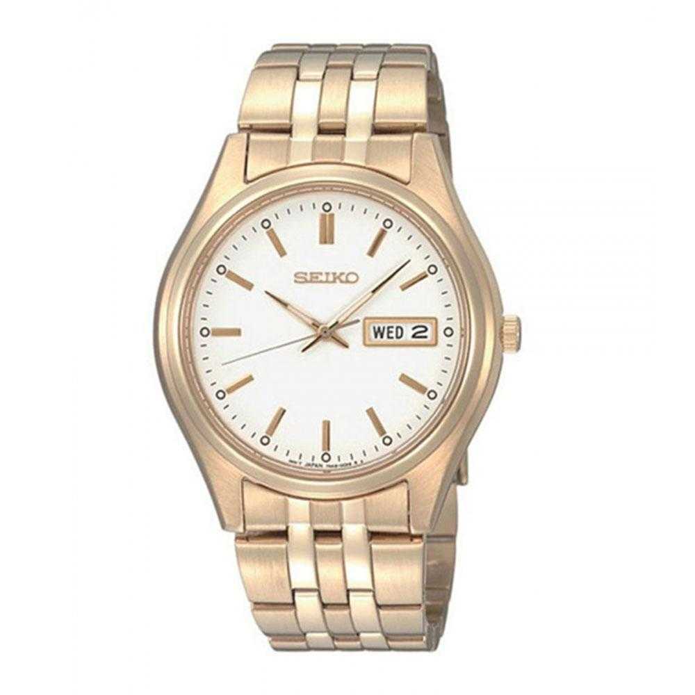 SEIKO GENERAL SGGA20P ANALOG STAINLESS STEEL MEN'S GOLD WATCH - H2 Hub Watches