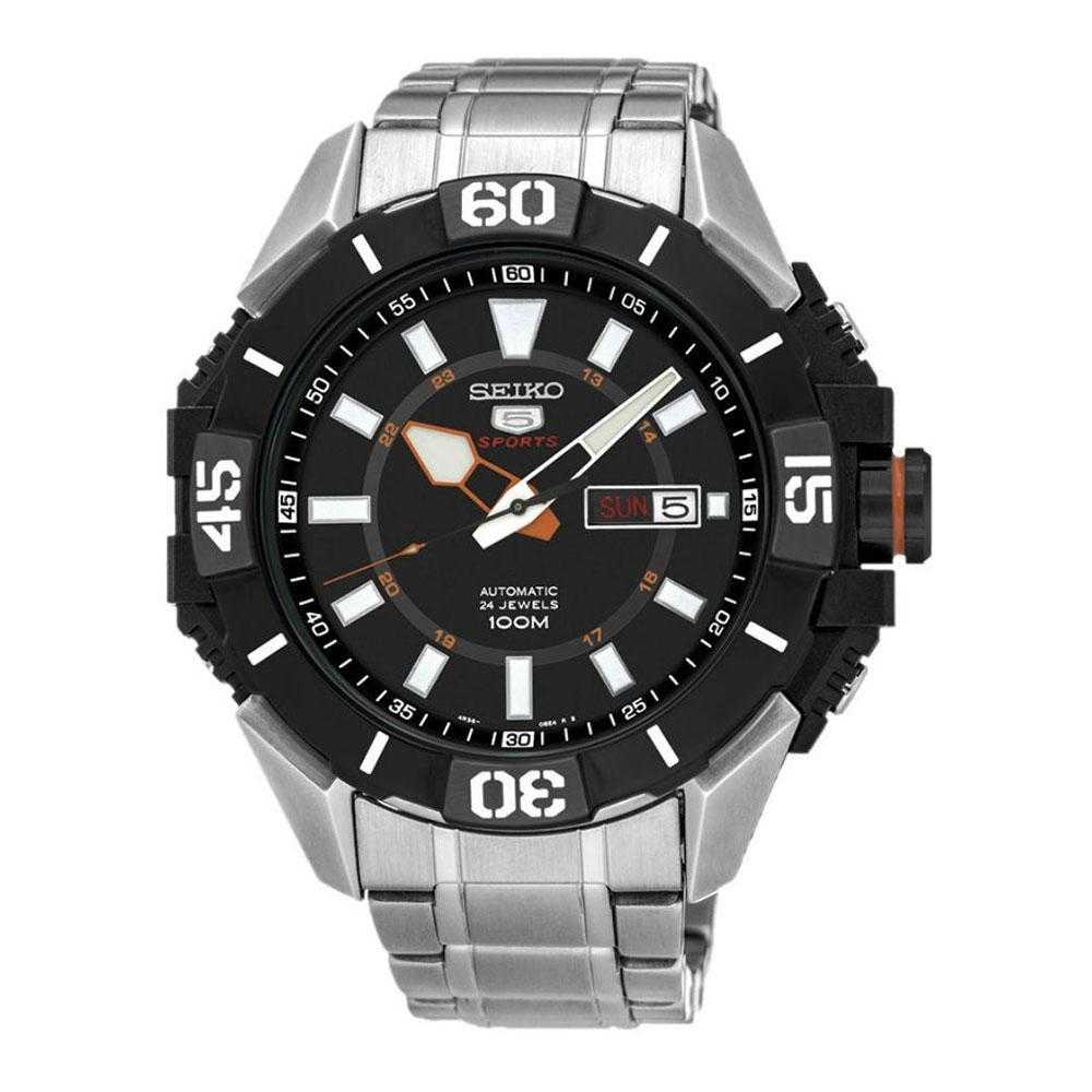 SEIKO 5 SPORTS SRP795K1 AUTOMATIC STAINLESS STEEL MEN'S SILVER WATCH - H2 Hub Watches