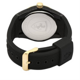 FERRARI SCUDERIA PILOTA CHRONOGRAPH BLACK STAINLESS STEEL 0830421 BLACK RUBBER STRAP MEN'S WATCH