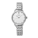 SEIKO GENERAL SUR697P1 ANALOG STAINLESS STEEL WOMEN'S SILVER WATCH - H2 Hub Watches