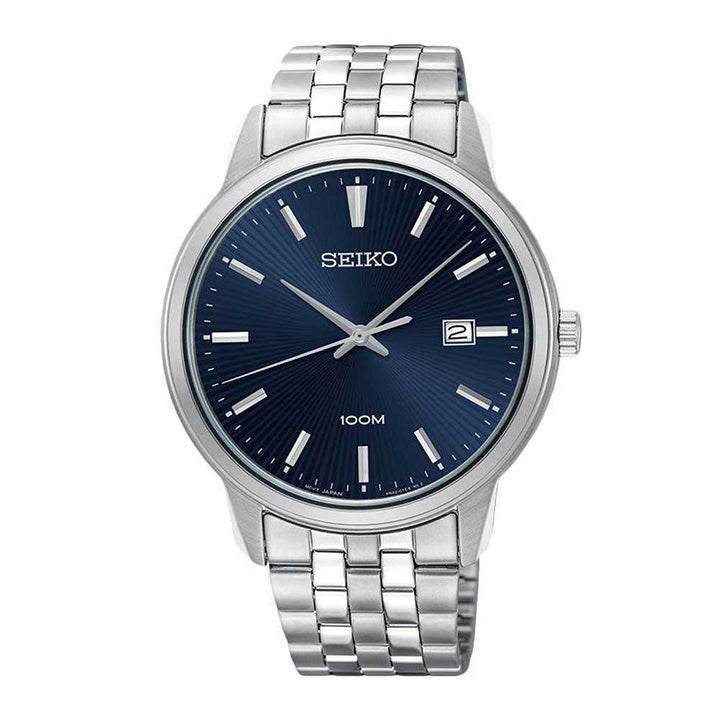 SEIKO GENERAL NEO CLASSIC SUR259P1 STAINLESS STEEL MEN'S SILVER WATCH - H2 Hub Watches