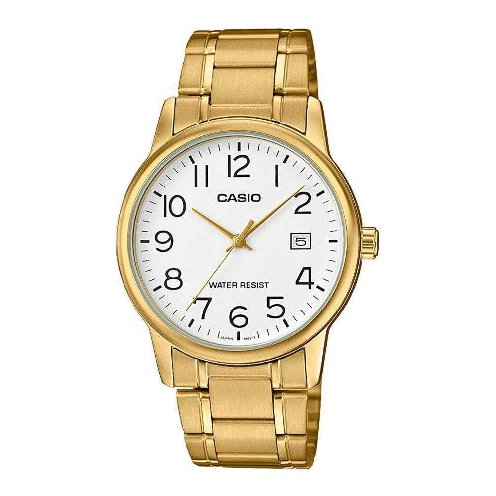 CASIO GENERAL MTP-V002G-7B2UDF GOLD STAINLESS STEEL MEN'S WATCH - H2 Hub Watches