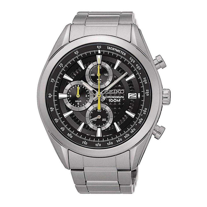 SEIKO GENERAL SSB175P1 CHRONOGRAPH STAINLESS STEEL MEN'S SILVER WATCH - H2 Hub Watches